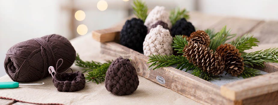 Décorations de Noël crochetées et tricotées