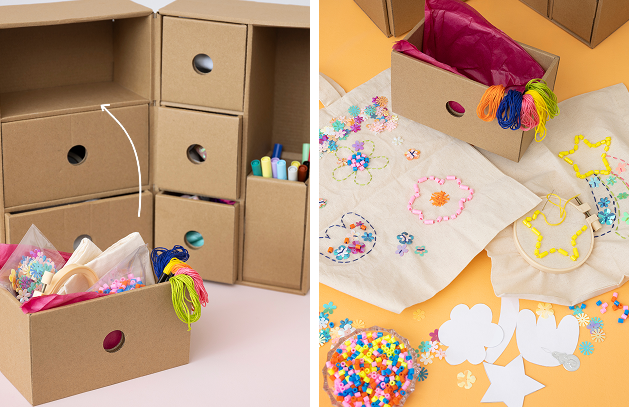 Craft station drawer - displayed content