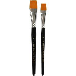 Pinceaux Gold Line, 16+20, L : 19-20 cm, L : 17-24 mm, Plat, 2pièces/ 1 Pq.