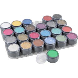Palette de maquillage pour visage à base d'eau