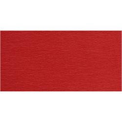 Papier Crépon, feuille 50x250 cm, rouge, 10pli/ 1 Pq.