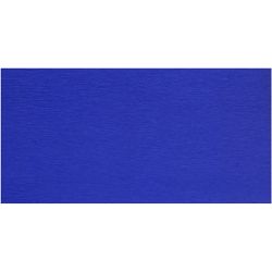 Papier Crépon, feuille 50x250 cm, bleu, 10pli/ 1 Pq.