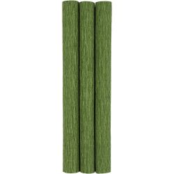 Papier crépon, feuille 25x60 cm, Crêpé à 180%, 105 gr, vert citron, 3flles/ 1 Pq.