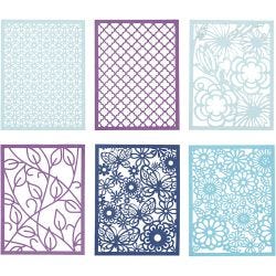 Bloc de papier cartonné avec des motifs façon dentelle