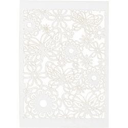 Papier cartonné motif dentelle