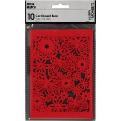 Papier cartonné motif dentelle