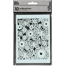 Papier cartonné motif dentelle