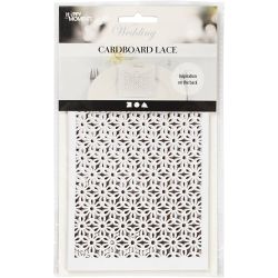 Papier cartonné motif dentelle