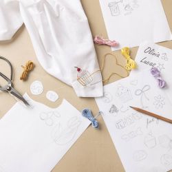 Feuille de broderie hydrosolubles