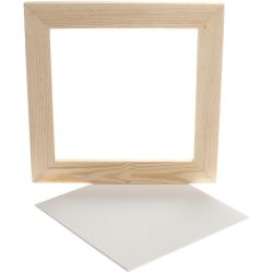 Panneau en toile avec Cadre en Bois