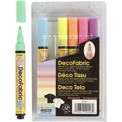 Feutres Textile Glitter Deco