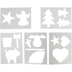 Pochoirs avec motifs de Noël