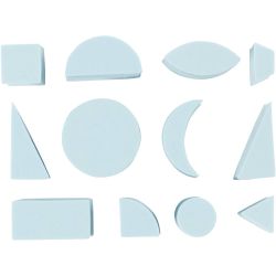 Tampons mousse, H : 25 mm, dim. 15-30 mm, 12pièces/ 1 Pq.