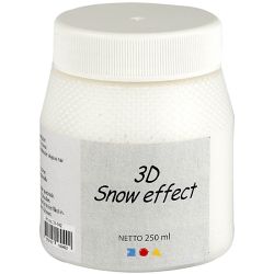 Pâte effet neige 3D