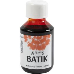 Peinture Batik pour textile, orange, 100ml/ 1 flacon