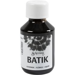 Peinture Batik pour textile, noir, 100ml/ 1 flacon