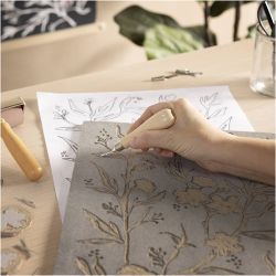 Kit de d&eacute;coupe de linol&eacute;um, 5 ass./ 1 set