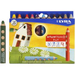 Crayons de Couleur Groove Triple1