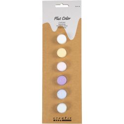 Peinture acrylique Plus Color, couleurs pastel, 6x5ml/ 1 Pq.