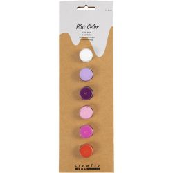 Peinture acrylique Plus Color, harmonie violet/rose, 6x5ml/ 1 Pq.