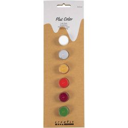 Peinture acrylique Plus Color, couleurs de noël, 6x5ml/ 1 Pq.
