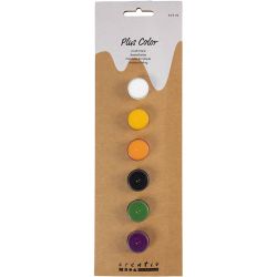 Peinture acrylique Plus Color, couleurs Halloween, 6x5ml/ 1 Pq.