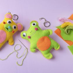 Fil &agrave; Broder, &eacute;p. 1 mm, couleurs pastel, 10x8 m/ 1 Pq.