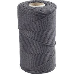 Cordon pour macramé, L : 198 M, d 2 mm, gris, 330 gr/ 1 rouleau