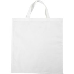 Sac à provisions, dim. 38x42 cm, 130 gr, blanc, 1 pièce