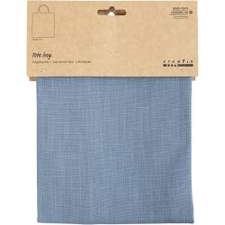 Sac fourre-tout, dim. 38x42 cm, 185 gr, bleu pigeon, 1 Pq.