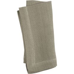 Serviettes en tissu, dim. 42x42 cm, 185 gr, dusty vert, 2pièces/ 1 Pq.