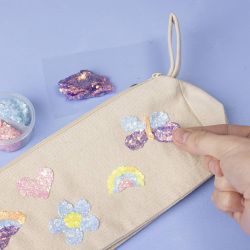 Trousse, Rectangulaire, H : 10 cm, P: 7 cm, L : 23 cm, naturel clair, 1 pi&egrave;ce