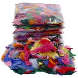 Duvet, 7-8 cm, ass. de couleurs, 10x50gr/ 1 Pq.