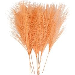 Plumes artificielles, 15 cm, 8 cm, orange, 10pièces/ 1 Pq.