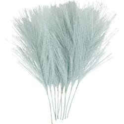 Plumes artificielles, 15 cm, 8 cm, bleu clair, 10pièces/ 1 Pq.