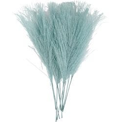 Plumes artificielles, 15 cm, 8 cm, turquoise, 10pièces/ 1 Pq.
