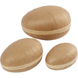 Oeufs en deux parties, L : 12+15+18 cm, 3 pièces/ 1 Pq.