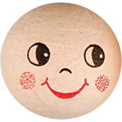 Boules de coton avec visages