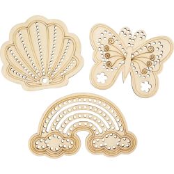 Forme en bois avec trous