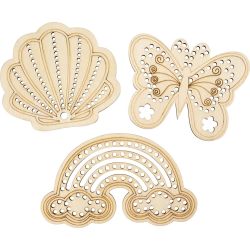 Forme en bois avec trous