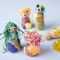 Corps de figurine en bois