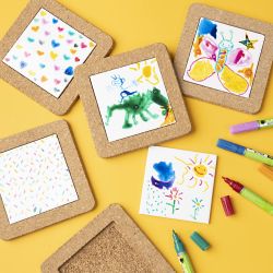 Dessous-de-plat avec cadre en liège