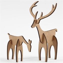 Cerf et biche