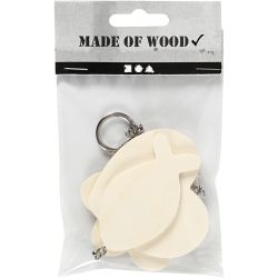 Porte-clés avec pendentif en bois