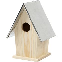 Nichoir avec toit en zinc