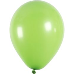 Ballons, rond, 23 cm, vert, 10pièces/ 1 Pq.
