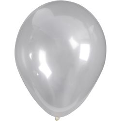 Ballons, ronds, d 23 cm, transparent, 10pièces/ 1 Pq.