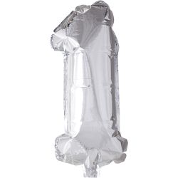 Ballon en aluminium, 1, 41 cm, argent, 1 pièce