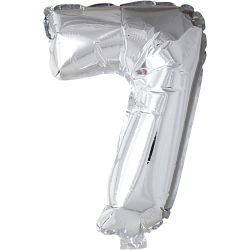 Ballon en aluminium, 7, 41 cm, argent, 1 pièce
