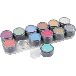 Palette de maquillage pour visage à base d'eau
